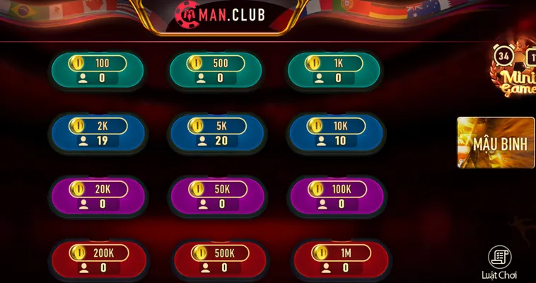 Mậu Binh Tại Manclub Đỉnh Cao Với Tỷ Lệ Thắng Cược Hấp Dẫn Nhất Hiện Nay