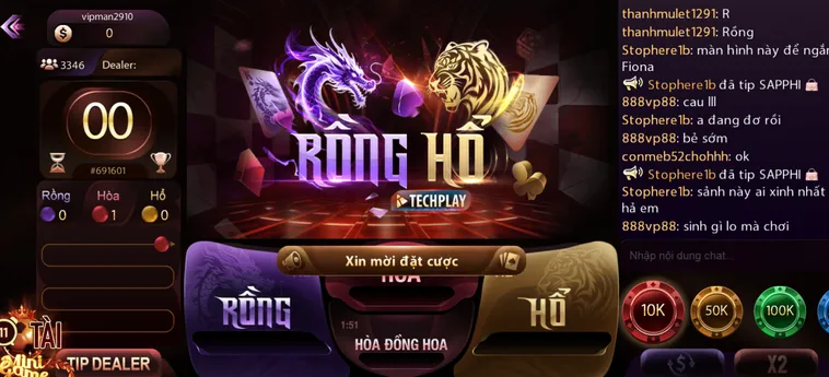 Rồng Hổ Livestream Tại ManClub Trải Nghiệm Cá Cược Đỉnh Cao Cho Mọi Game Thủ