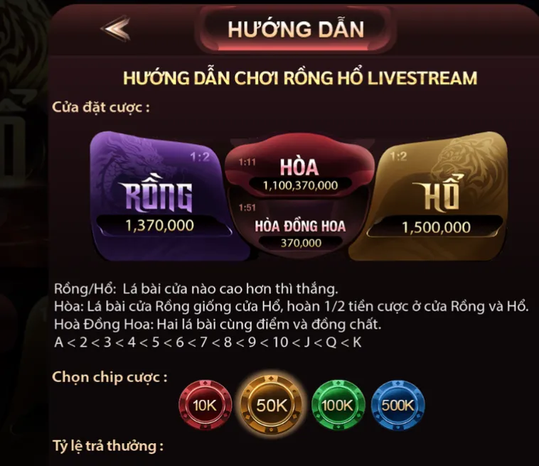Rồng Hổ Livestream Tại ManClub Trải Nghiệm Cá Cược Đỉnh Cao Cho Mọi Game Thủ