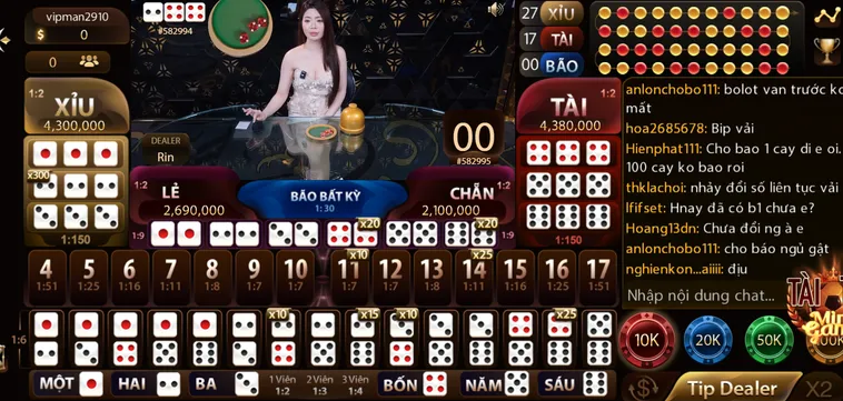 Sicbo Livestream Tại ManClub Thiên Đường Giải Trí Với Tỷ Lệ Thưởng Cực Cao